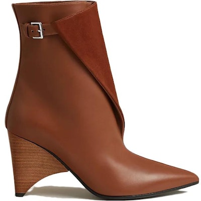 (Women) HERMES Leather Ankle Boot 'Brown Comfort' H232008Z-20 Order (Women) HERMES Leather Ankle Boot 'Brown Comfort' H232008Z-20