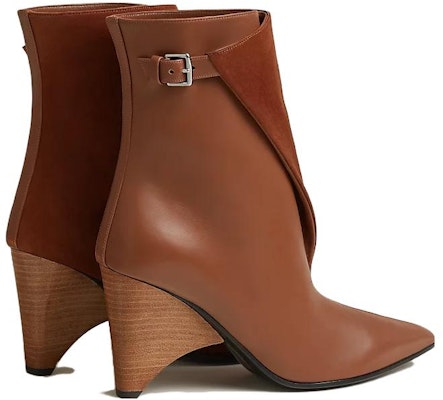 (Women) HERMES Leather Ankle Boot 'Brown Comfort' H232008Z-20 Shop (Women) HERMES Leather Ankle Boot 'Brown Comfort' H232008Z-20