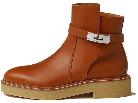 (Women) HERMES Leather Ankle Boot 'Brown Fashion Comfort' H232068Z-A3 Buy (Women) HERMES Leather Ankle Boot 'Brown Fashion Comfort' H232068Z-A3