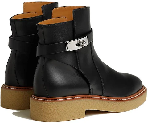 (Women) HERMES Leather Ankle Boot 'Comfortable Fashion Black' H232067Z-02 Purchase (Women) HERMES Leather Ankle Boot 'Comfortable Fashion Black' H232067Z-02