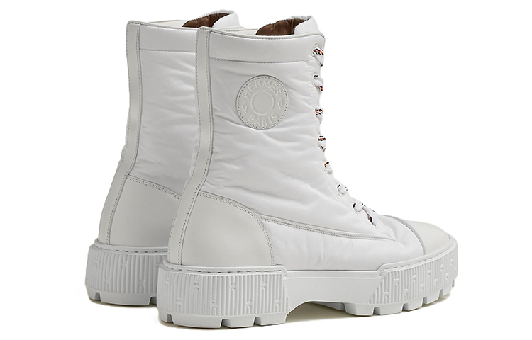 Lookbook (W) エルメス レザーアンクルブーツ「ファッションストラップ ホワイト」 H222052Z-90