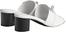 Purchase (W) Sandal Slid Tumit Blok Kulit HERMES 'Putih' H231063Z-90