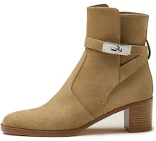 (Women) HERMES Leather Buckle Ankle Boot 'Brown' H222093Z-BK (Women) HERMES Leather Buckle Ankle Boot 'Brown' H222093Z-BK