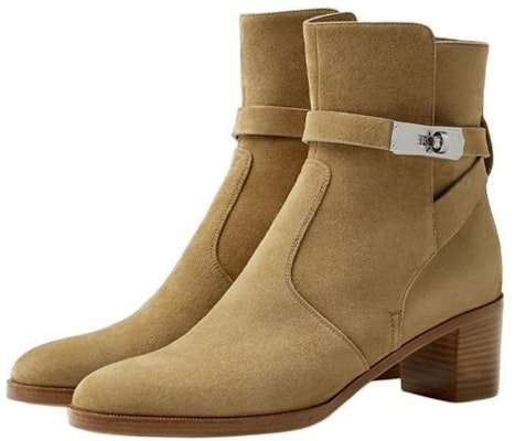 (Women) HERMES Leather Buckle Ankle Boot 'Brown' H222093Z-BK Lookbook (Women) HERMES Leather Buckle Ankle Boot 'Brown' H222093Z-BK