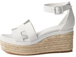 (Women) HERMES Leather Buckle High Heel Ankle Strap Sandals 'White' H231307Z-90 (Women) HERMES Leather Buckle High Heel Ankle Strap Sandals 'White' H231307Z-90
