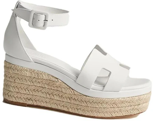 (W) エルメス 白 レザー バックル ハイヒール サンダル H231307Z-90 Order (W) エルメス 白 レザー バックル ハイヒール サンダル H231307Z-90