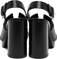 Purchase (W) HERMES Sandal Tumit Tinggi Kulit Potong 'Hitam' H221132Z-02