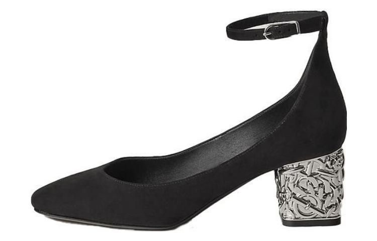 (Women) HERMES Leather Fashion 'Black Chunky Heel' H231212Z-02