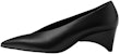 (W) HERMES Kulit Fesyen Tumit Rendah Tengah 'Alien Heel Hitam' H222016Z-02