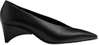 Order (W) HERMES Kulit Fesyen Tumit Rendah Tengah 'Alien Heel Hitam' H222016Z-02