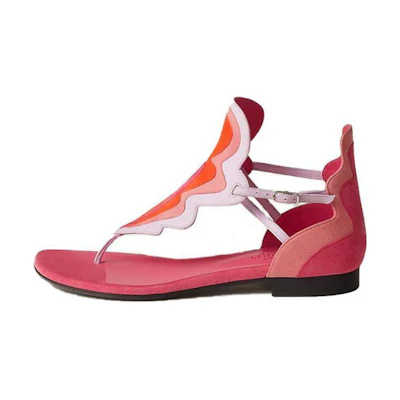 (W) HERMES Leather Fashion Sandal 'Pink'