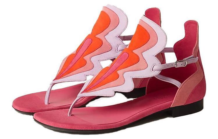 (W) HERMES Leather Fashion Sandal 'Pink' 圖 3