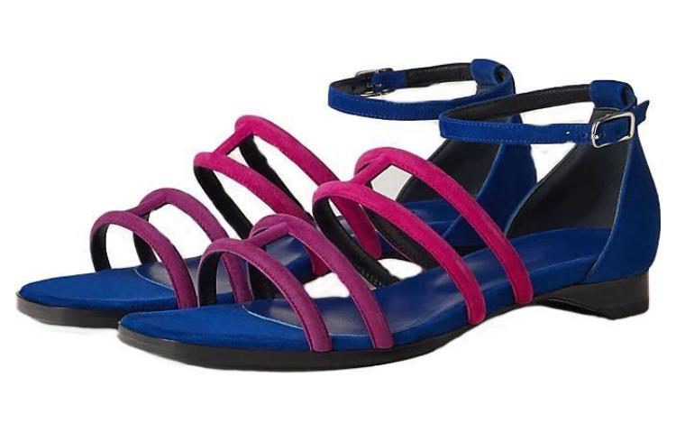 (W) HERMES Leather Fashion Sandals 'Blue' 圖 3