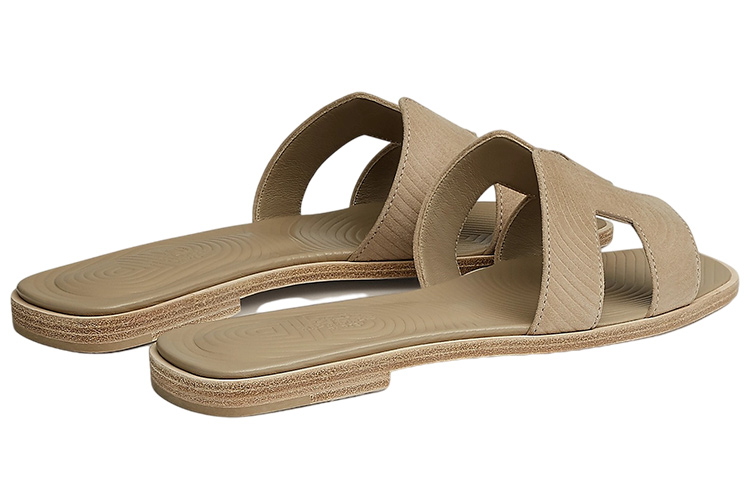 (W) HERMES Leather Flat 'Milk Tea' 圖 4