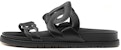 (W) Sandal Kulit Rata HERMES 'Fesyen Hitam' H221146Z-02