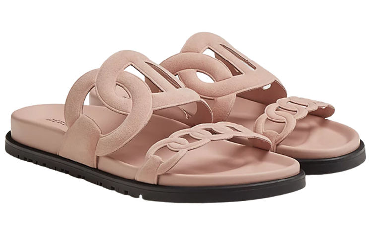 Lookbook (W) 爱马仕 平底皮革凉鞋 '粉色时尚' H222301Z-R0