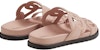 (W) Sandal Rata Kulit HERMES 'Fesyen Merah Jambu' H222301Z-R0