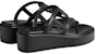 (W) Sandal Platform Kulit H-Strap HERMES 'Hitam' H231083Z-02