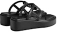 Shop (W) Sandal Platform Kulit H-Strap HERMES 'Hitam' H231083Z-02