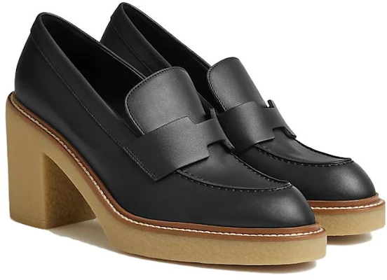 (W) 爱马仕黑色经典简约皮革高跟鞋 H212055Z-03 Lookbook (W) 爱马仕黑色经典简约皮革高跟鞋 H212055Z-03