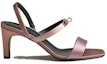 Order (W) HERMES Sandal Tumit Tinggi Kulit Peep-Toe 'Merah' H232133Z-9J370