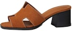 Buy (W) Sandal Tumit Tinggi HERMES Kulit Peep-Toe 'Coklat' H232088Z-A3350