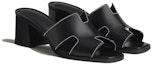 Lookbook (W) HERMES Sandal Kulit Tumit Tinggi Terbuka 'Hitam' H232089Z-02350