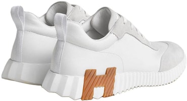 HERMES愛馬仕 皮革繫帶減震低幫運動休閒鞋 女款 灰白 Shop HERMES愛馬仕 皮革繫帶減震低幫運動休閒鞋 女款 灰白