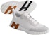 (W) HERMES Kulit Low-Top 'Kelabu Putih' H221176Z-91