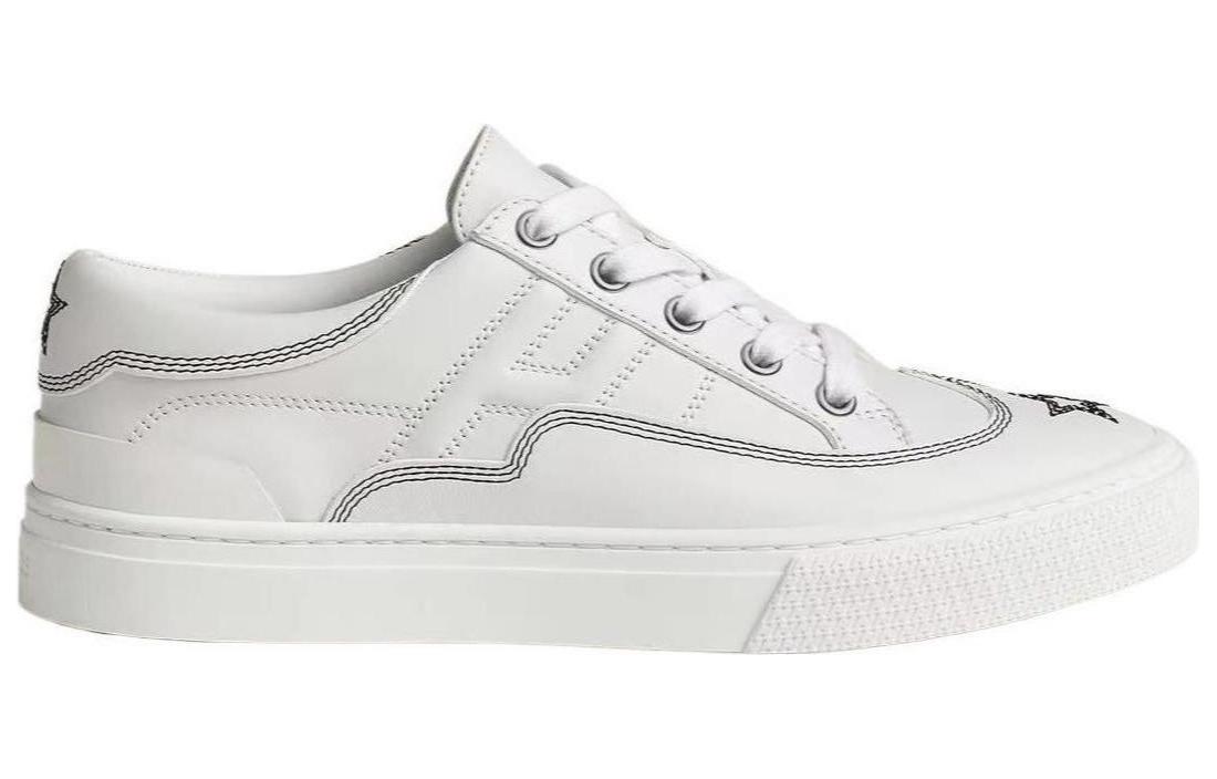 Order (W) 爱马仕 经典白色多功能低帮皮鞋 H232179Z-90