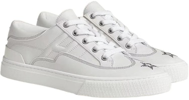 (W) HERMES Kulit Low-Top 'Fesyen Serba Boleh Putih' H232179Z-90 Lookbook (W) HERMES Kulit Low-Top 'Fesyen Serba Boleh Putih' H232179Z-90