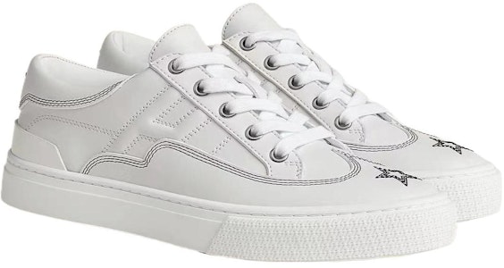 HERMES愛馬仕 皮革 百搭時尚 低幫 板鞋 女款 白色 Lookbook HERMES愛馬仕 皮革 百搭時尚 低幫 板鞋 女款 白色