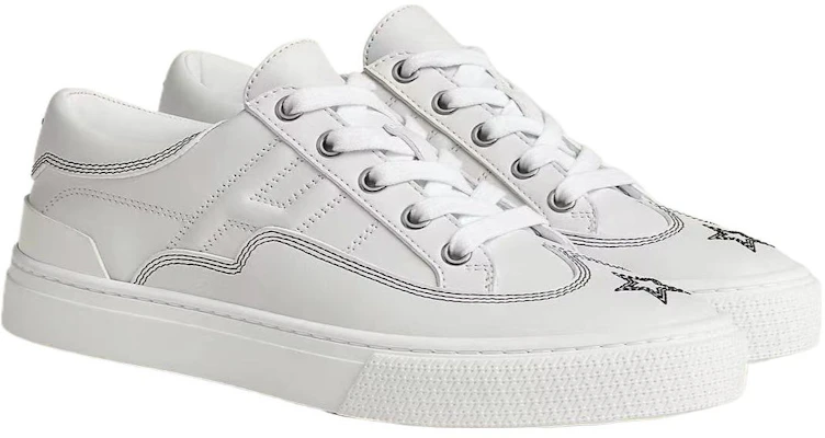(Women) HERMES Leather Low-Top 'Versatile Fashion White' H232179Z-90 Shop (Women) HERMES Leather Low-Top 'Versatile Fashion White' H232179Z-90