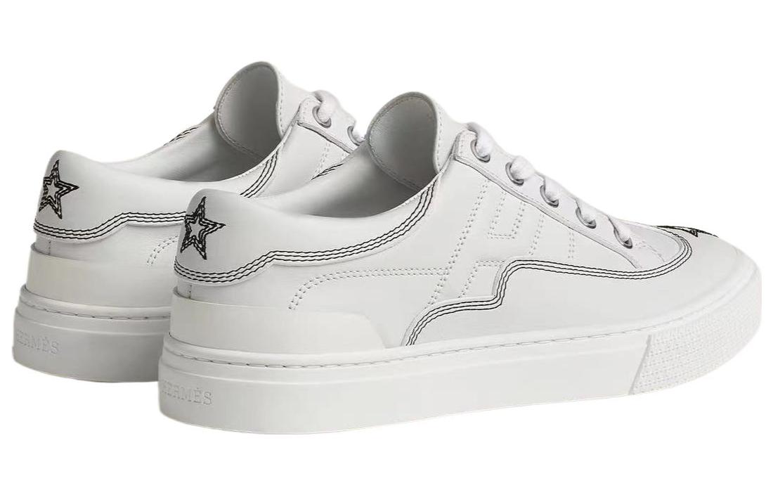 Shop (W) 爱马仕 经典白色多功能低帮皮鞋 H232179Z-90