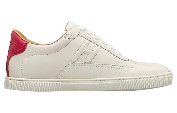 Order HERMES 愛馬仕 皮革低筒綁帶運動鞋 女款 白色