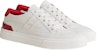 (W) HERMES Kasut Sneakers Kulit Low-Top 'Putih Merah' H222280Z-96