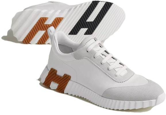 (W) HERMES Kulit Low-Top 'Kelabu Putih' H221176Z-91 Shop (W) HERMES Kulit Low-Top 'Kelabu Putih' H221176Z-91