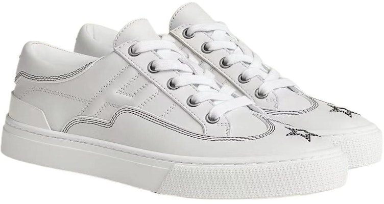 (W) エルメス レザー ローカット "万能ホワイト" H232179Z-90 Lookbook (W) エルメス レザー ローカット "万能ホワイト" H232179Z-90