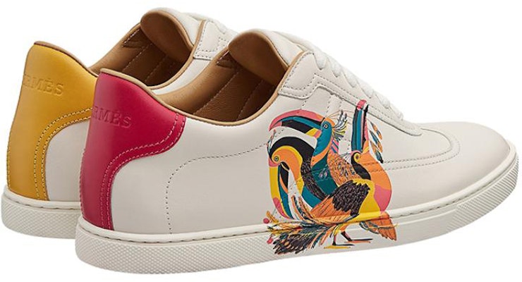 (W) HERMES Kulit Low-Top 'Putih' H211166Z-3L Shop (W) HERMES Kulit Low-Top 'Putih' H211166Z-3L