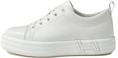 (Women) HERMES Leather Low Top 'White Lace-Up' H232109Z-90400 (Women) HERMES Leather Low Top 'White Lace-Up' H232109Z-90400