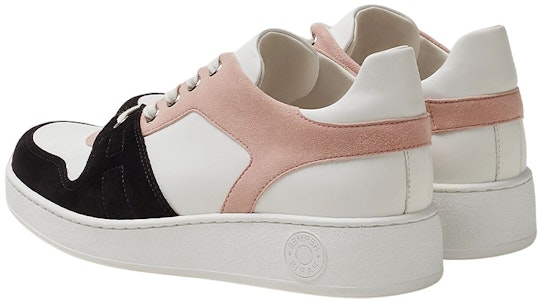 (W) HERMES Zapatillas de Cuero Bajas 'Blanco Rosa Negro' H222166Z-R0 Shop (W) HERMES Zapatillas de Cuero Bajas 'Blanco Rosa Negro' H222166Z-R0