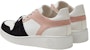 (W) HERMES Kasut Kulit Low Top 'Putih Merah Jambu Hitam' H222166Z-R0