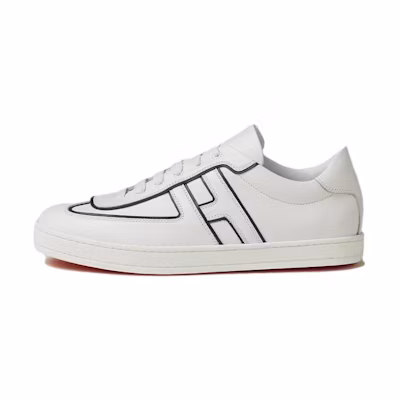 (W) HERMES Leather Low Top Sneaker 'White'