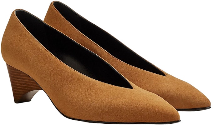 (Women) HERMES Leather Mid-Low Heel 'Fashion Brown' H222282Z-A3 Lookbook (Women) HERMES Leather Mid-Low Heel 'Fashion Brown' H222282Z-A3