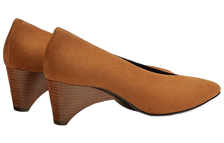 Shop (W) HERMES Heels Kulit Coklat Fashion Mid-Low H222282Z-A3