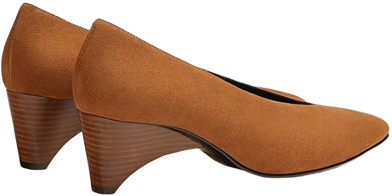 (Women) HERMES Leather Mid-Low Heel 'Fashion Brown' H222282Z-A3 Shop (Women) HERMES Leather Mid-Low Heel 'Fashion Brown' H222282Z-A3