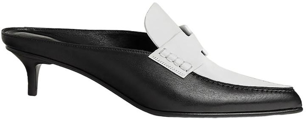 (Women) HERMES Leather Mule 'Black and White' H231166Z-03 Order (Women) HERMES Leather Mule 'Black and White' H231166Z-03