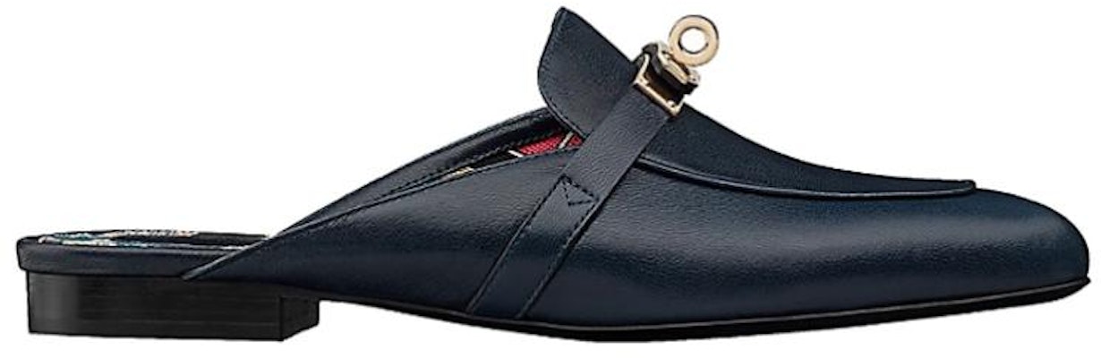 (Women) HERMES Leather Mule 'Indigo' H211160Z-H8 Order (Women) HERMES Leather Mule 'Indigo' H211160Z-H8