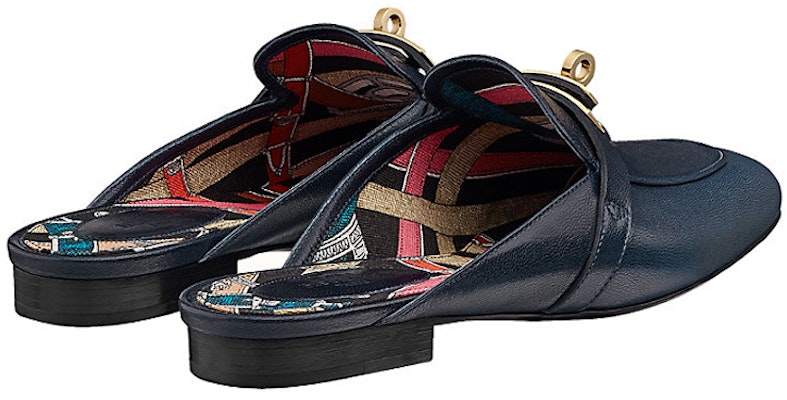 (Women) HERMES Leather Mule 'Indigo' H211160Z-H8 Shop (Women) HERMES Leather Mule 'Indigo' H211160Z-H8