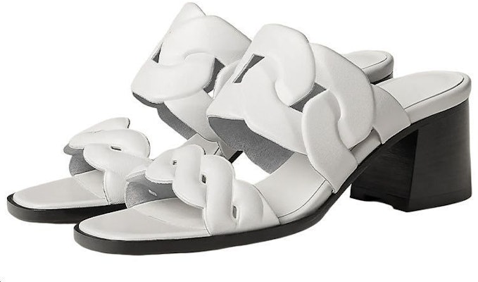 (Women) HERMES Leather Open-Toe Sandals 'White Fashion' H231131Z-90 Lookbook (Women) HERMES Leather Open-Toe Sandals 'White Fashion' H231131Z-90